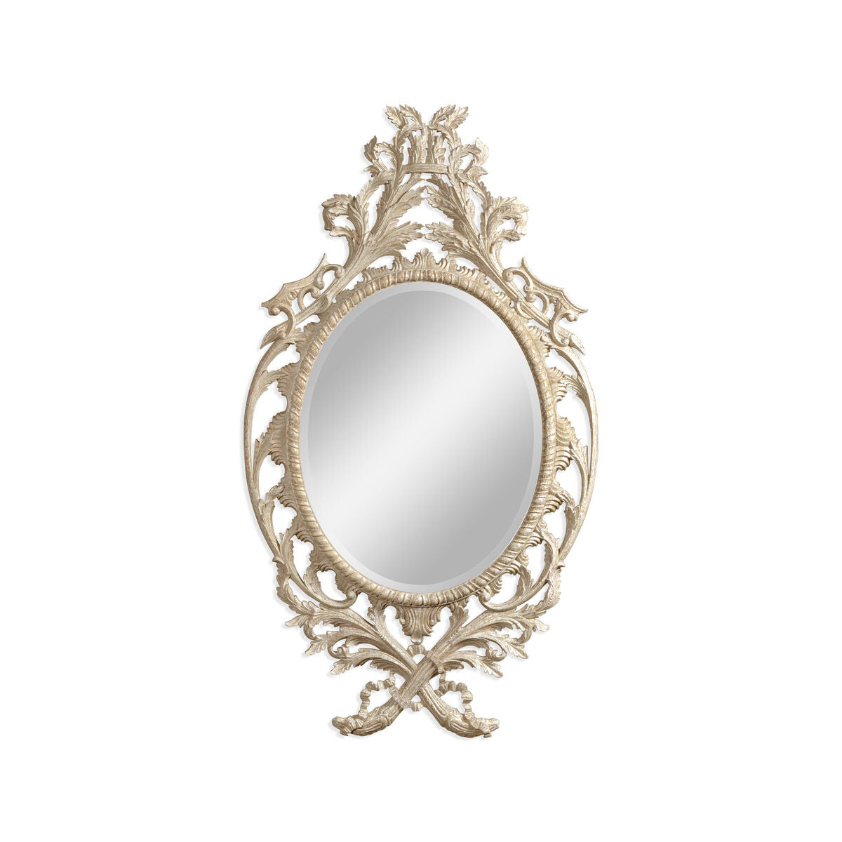 Leicester Venetian White Oak Mirror ( 530162-VWO )
