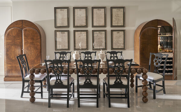 Spark Chippendale Black Side Chair