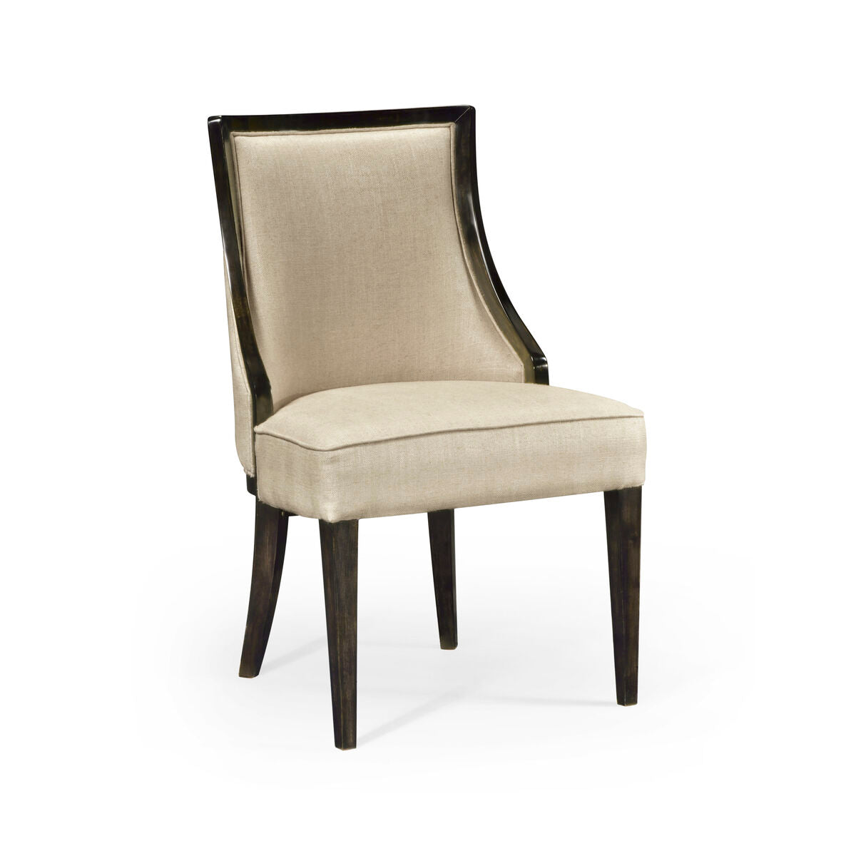Smoked Grey Eucalyptus Sidechair, F001 ( 500019-SC-EDG-F001 )