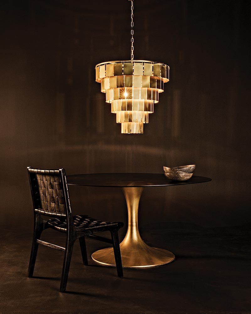 Dede Dining Chair, Leather, Black in Black — Noir Furniture