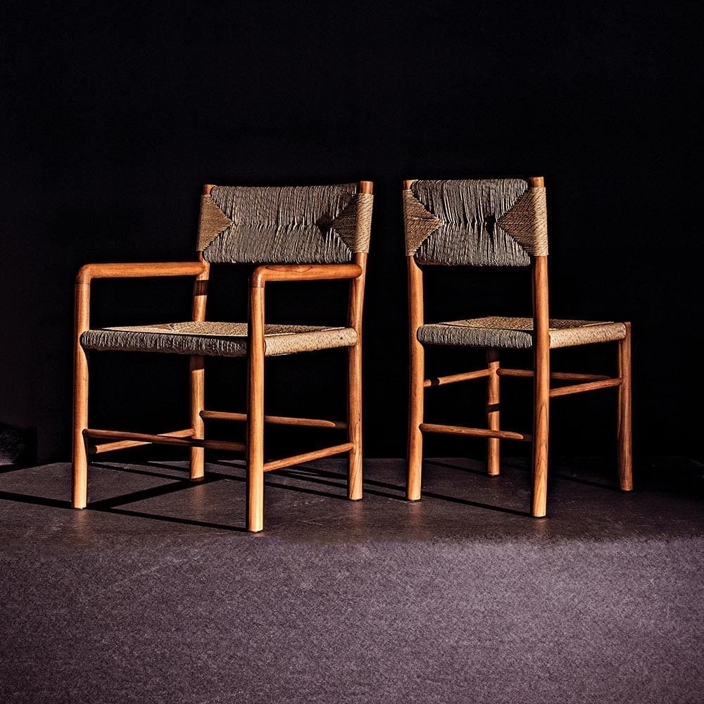 Franco Arm Chair, Teak w/Synthetic Woven