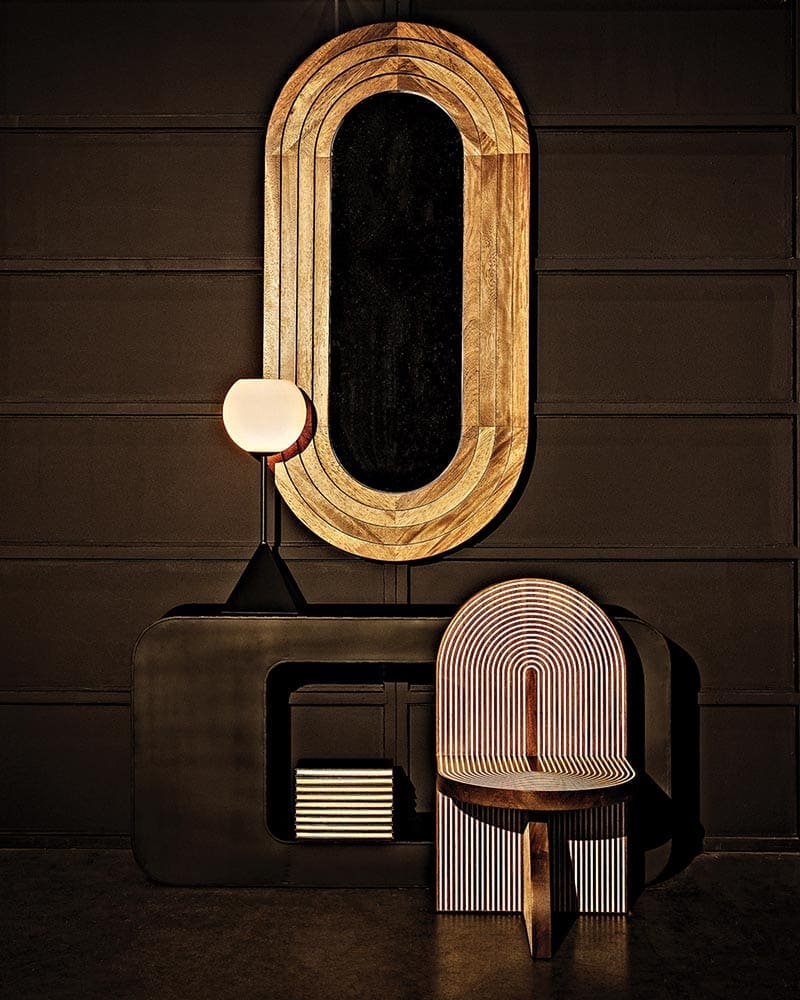 Shylock Console, Black Iron in Matte Black — Noir Furniture