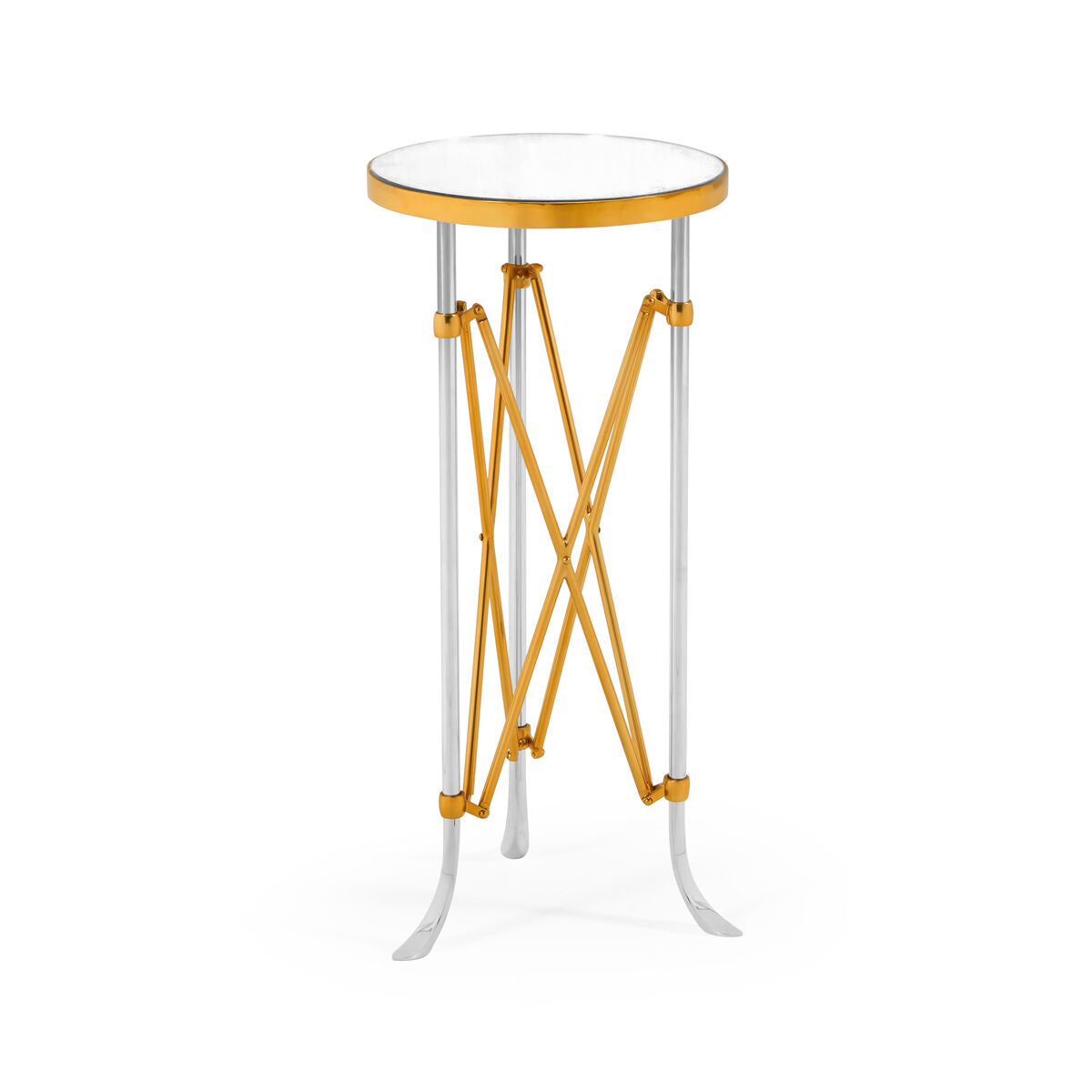 S. Rnd Antique Glass Vanity Table ( 500180-BSG-GAM )