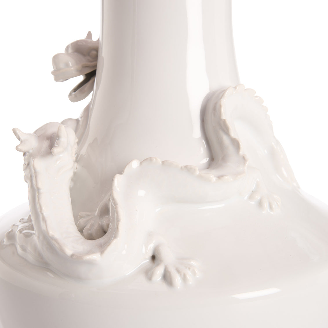 Pinyin Table Lamp in White Glaze / Ceramic/Porcelain - Chelsea House