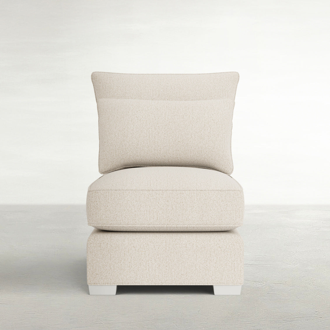 Westley Armless Chair Shallow Seat