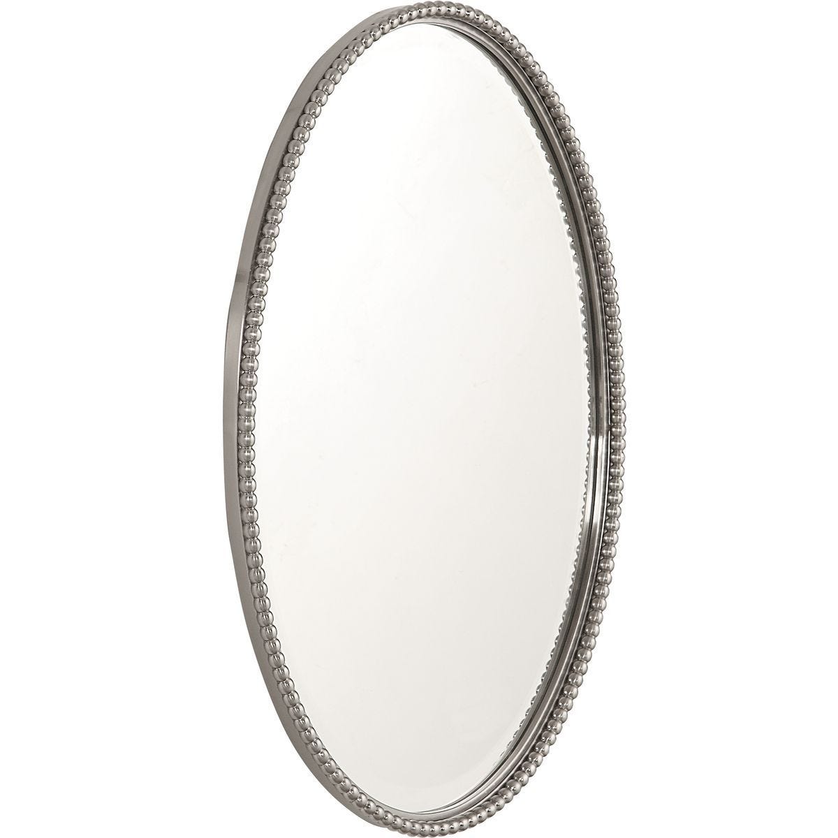 Sherise Oval Mirror, Nickel – Mirrors by Uttermost | Sutter & Vale