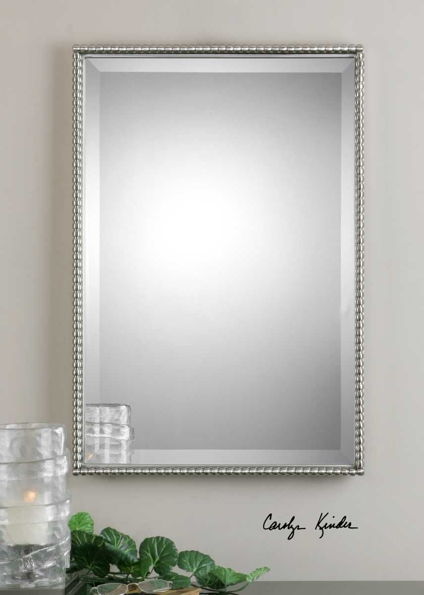 Sherise Vanity Mirror, Nickel – Mirrors by Uttermost | Sutter & Vale