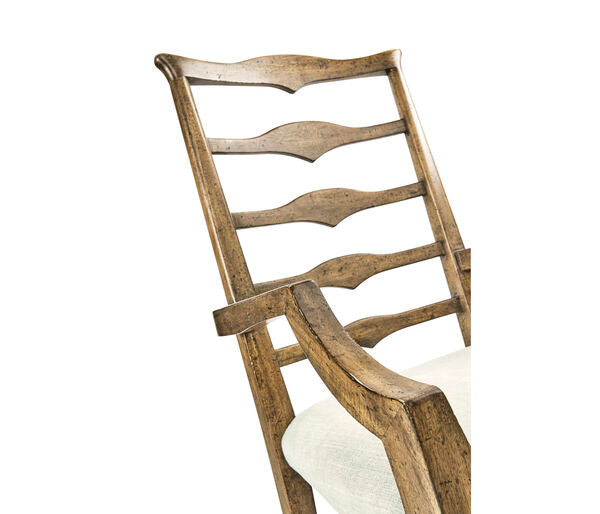Pompano Ladderback Accent Arm Chair