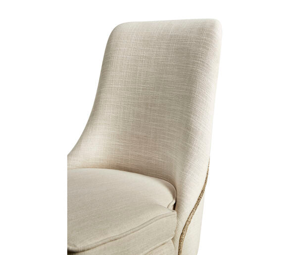 Shoal Linen & Grasscloth Side Chair