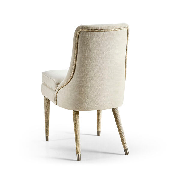 Shoal Linen & Grasscloth Side Chair