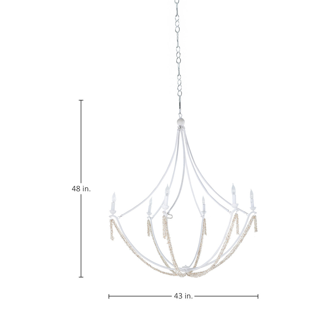 Nakita Chandelier - White