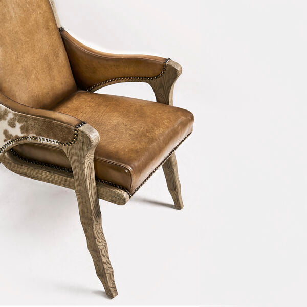 Echo Canyon Leather & Hide Arm Chair