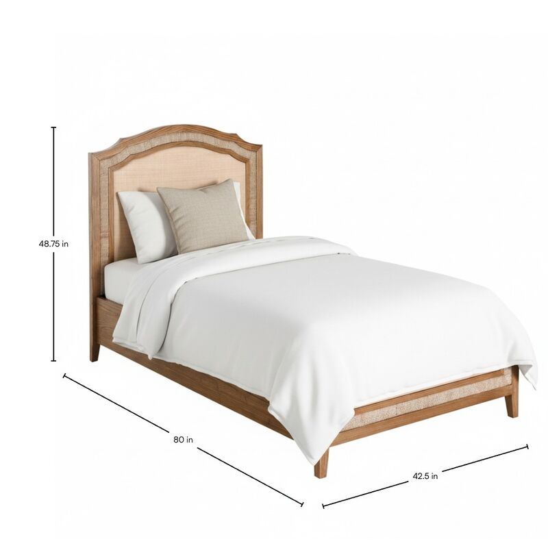 Grand Bermuda Twin Headboard - Whitewash