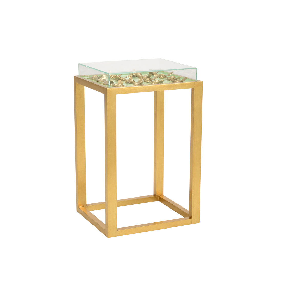 Flutter Side Table - Pistachio in 25.5 / Glass - Chelsea House