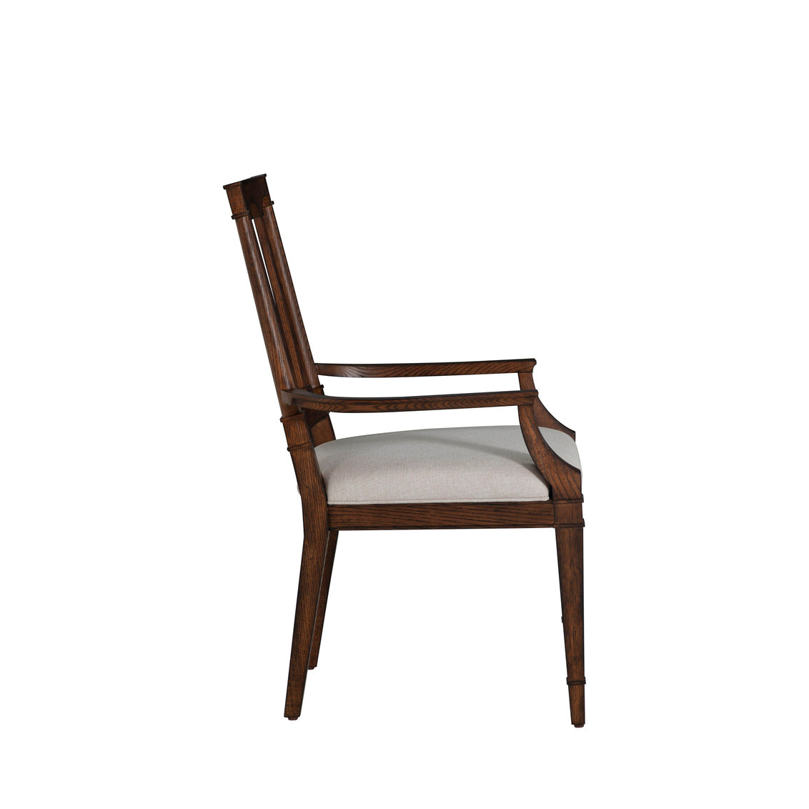Mathis Dining Arm Chair - Rustic Antique Oak
