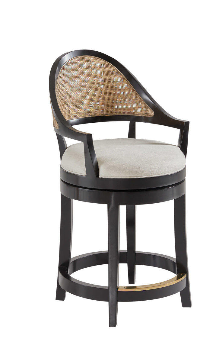 Modern History Lyon Bar Stool-Ebony MH1039F02