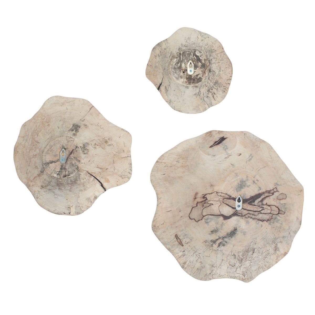Teo Wood Wall Decor, Bleached S/3