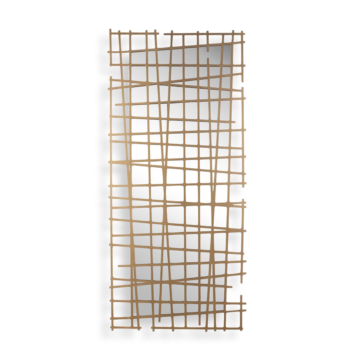 Golden Intersection Metal Wall Decor