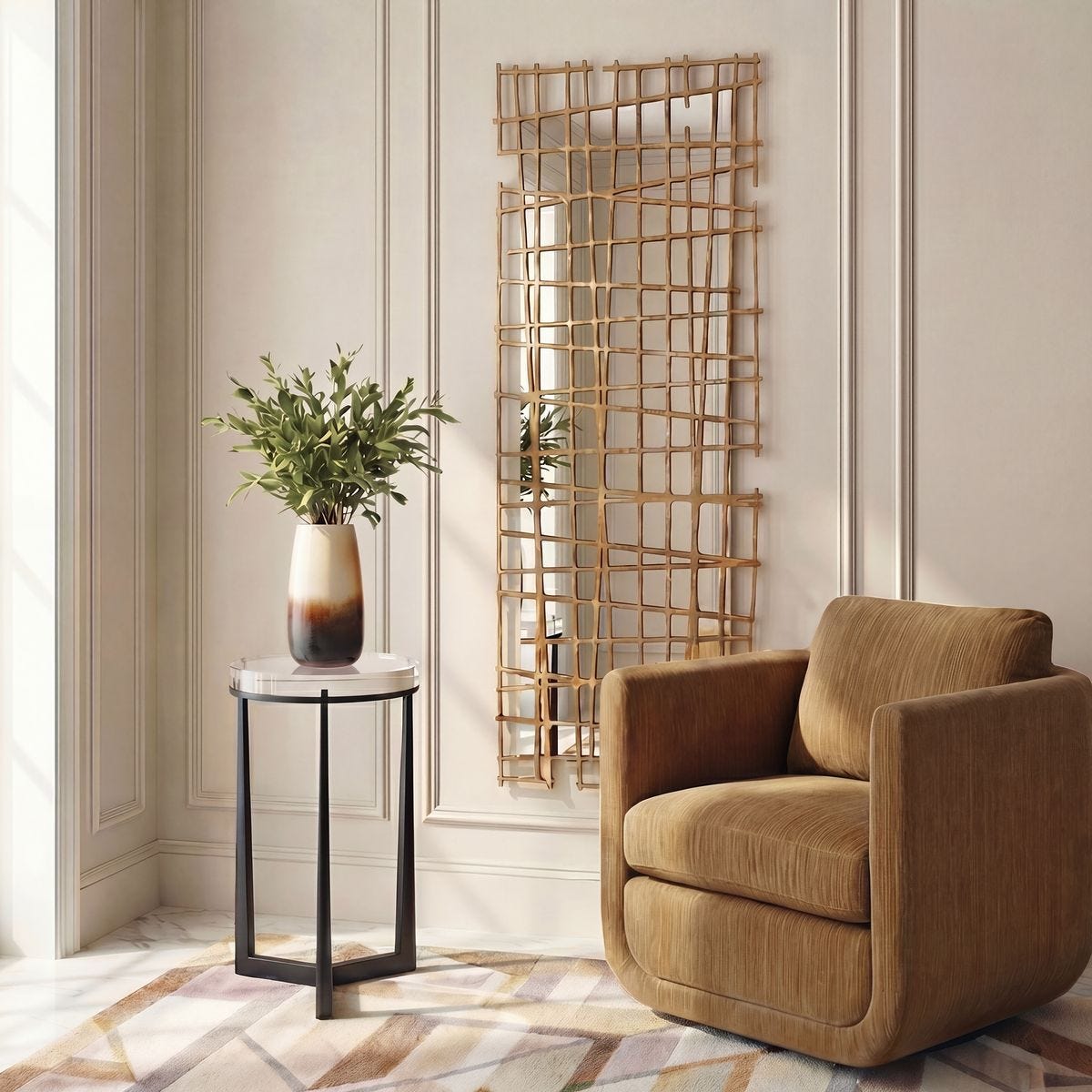 Golden Intersection Metal Wall Decor – Wall Decor by Uttermost | Sutter & Vale