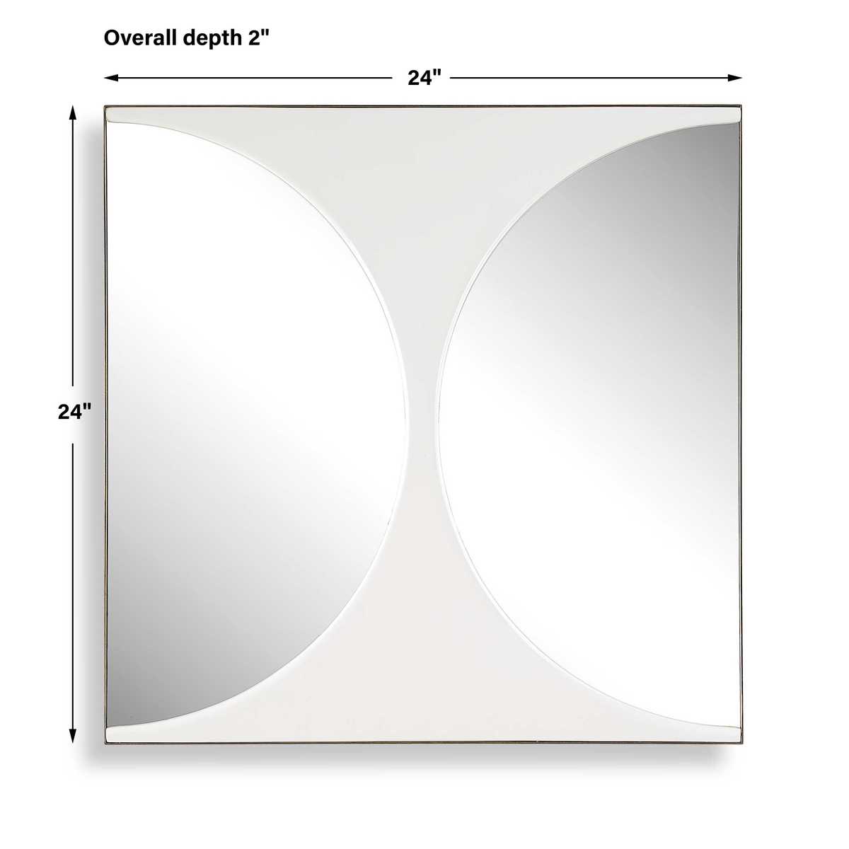 New Moon Mirrored Wall Decor