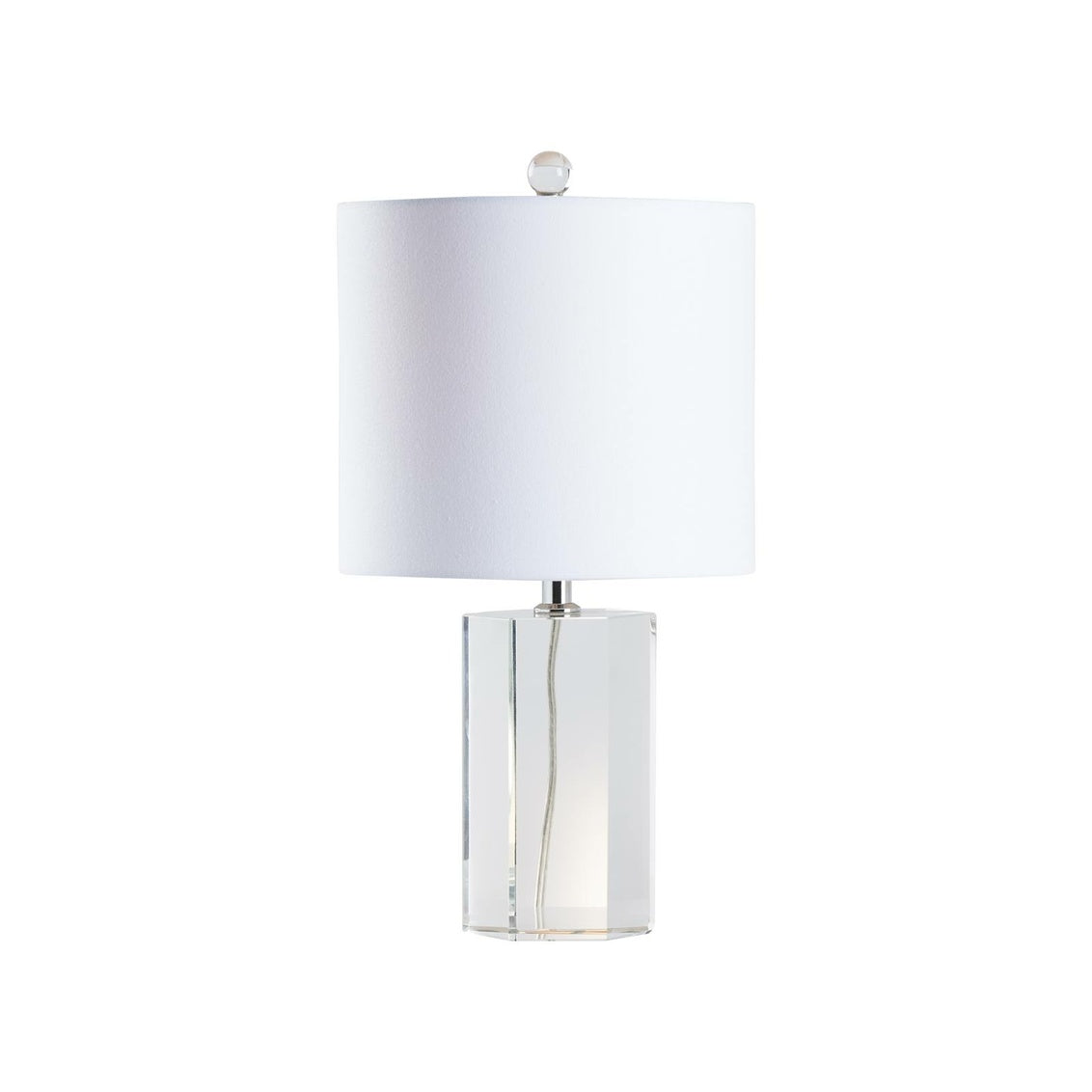 Antonia Petite Crystal Lamp in Clear/Polished Nickel / Crystal - Chelsea House