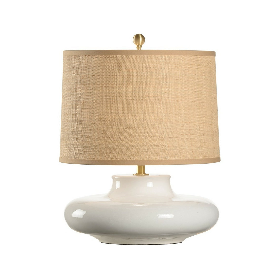 Gainsboro Lamp - White in 21.5 / Ceramic/Porcelain - Chelsea House