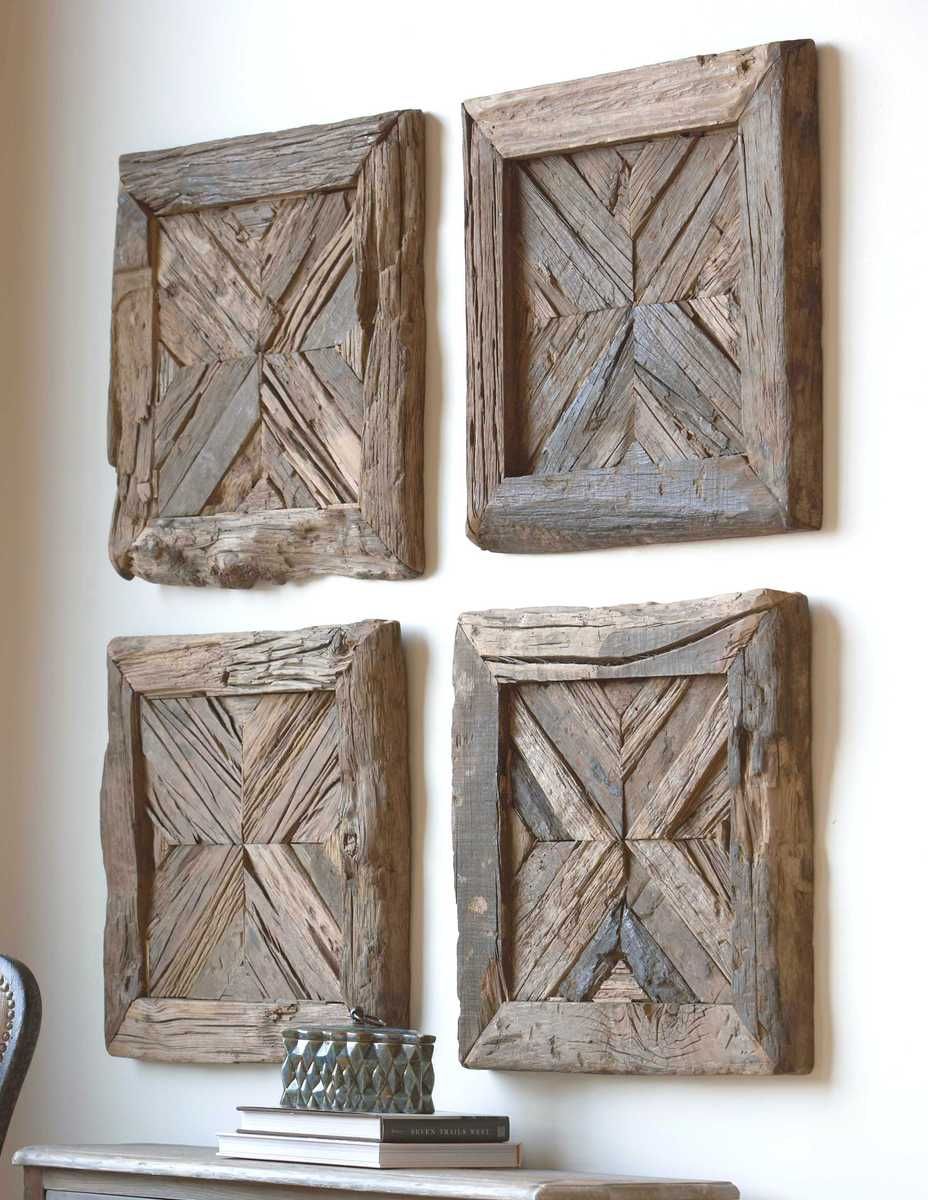 Rennick Wood Wall Square – Wall Decor by Uttermost | Sutter & Vale