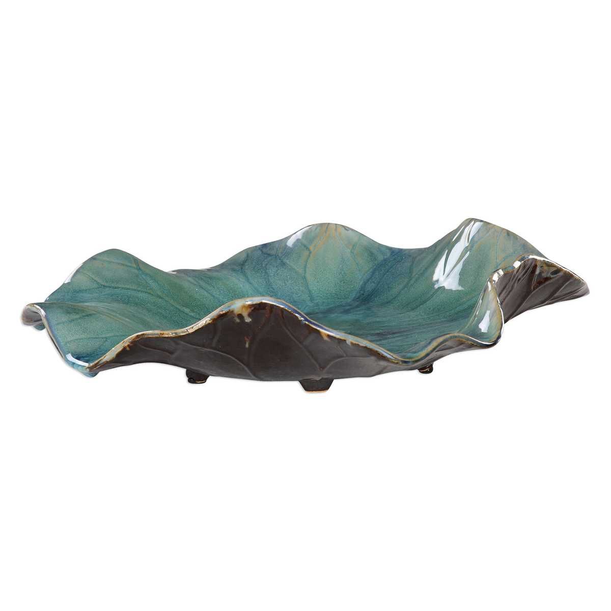 Abella Ceramic Indoor-Outdoor Wall Decor, Aqua, S/3 – Wall Decor by Uttermost | Sutter & Vale