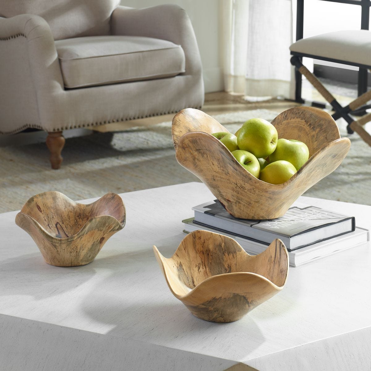 Tamarine Wood Wall Decor, S/3 – Wall Decor by Uttermost | Sutter & Vale