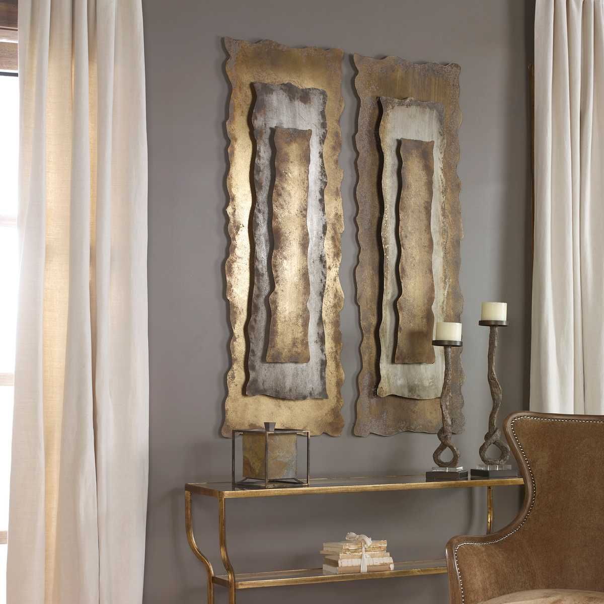 Jaymes Metal Wall Panel – Wall Decor by Uttermost | Sutter & Vale