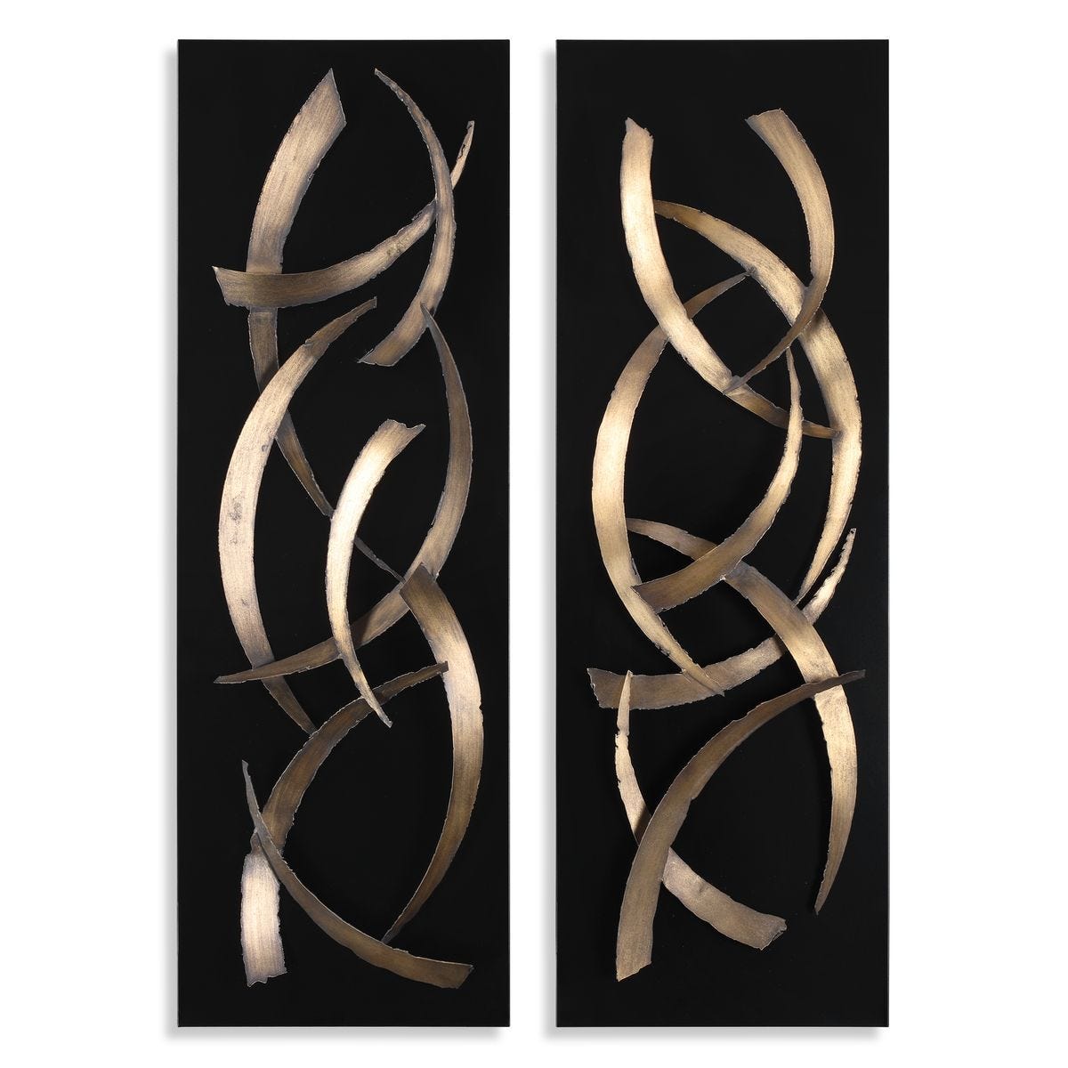 Brushstrokes Metal Wall Panels, S/2 – Wall Decor by Uttermost | Sutter & Vale