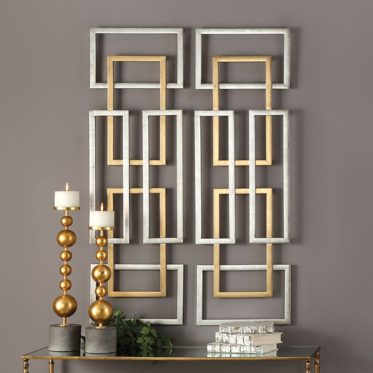 Aerin Metal Wall Panels, S/2 – Wall Decor by Uttermost | Sutter & Vale