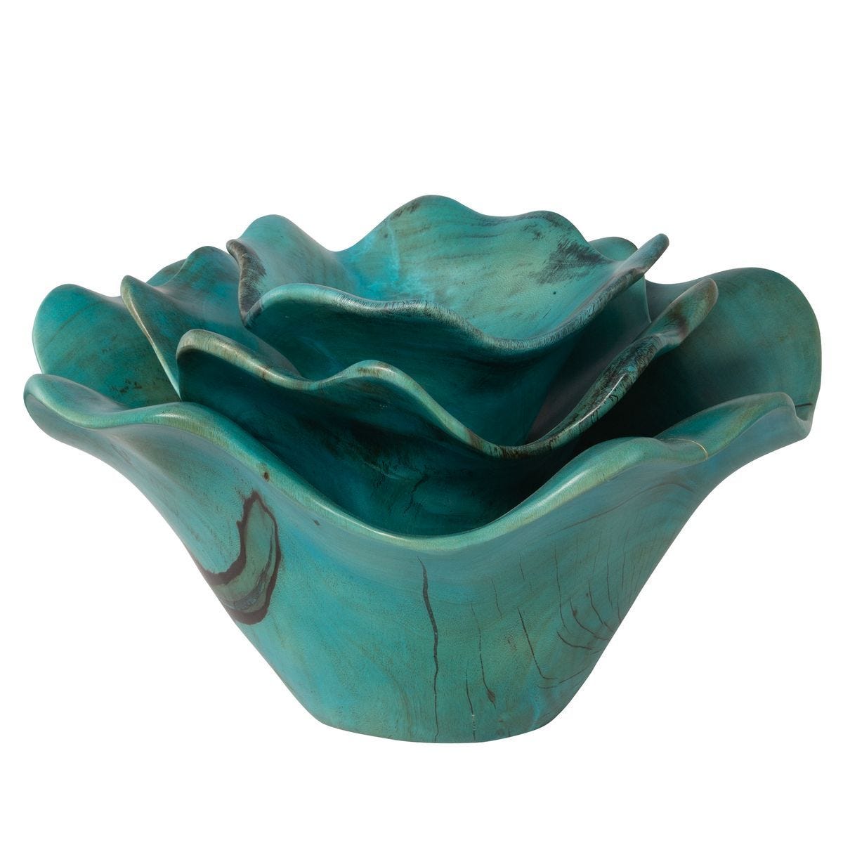 Teo Wood Wall Decor, Blue, S/3 – Wall Decor by Uttermost | Sutter & Vale