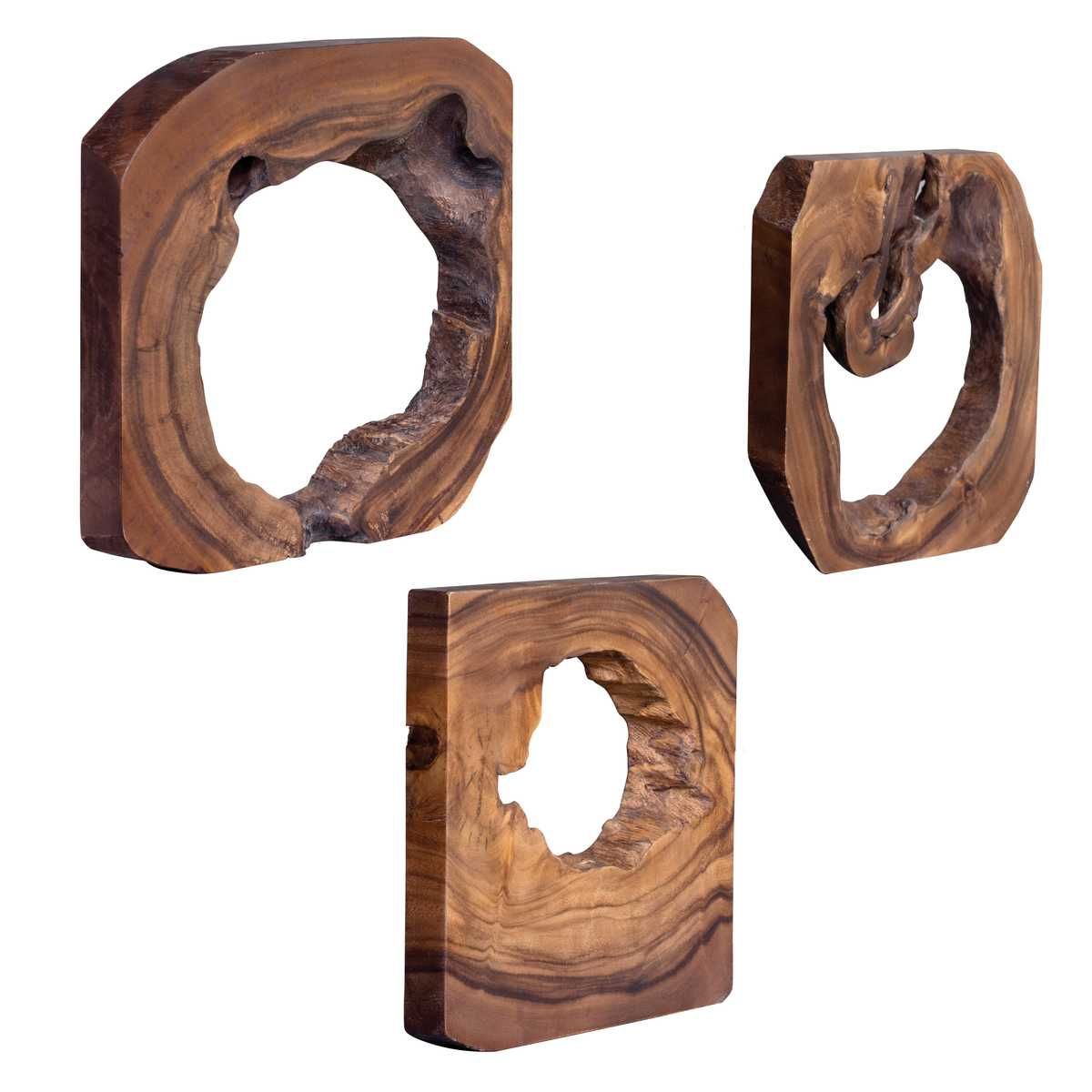 Adlai Wood Wall Decor, S/6 – Wall Decor by Uttermost | Sutter & Vale