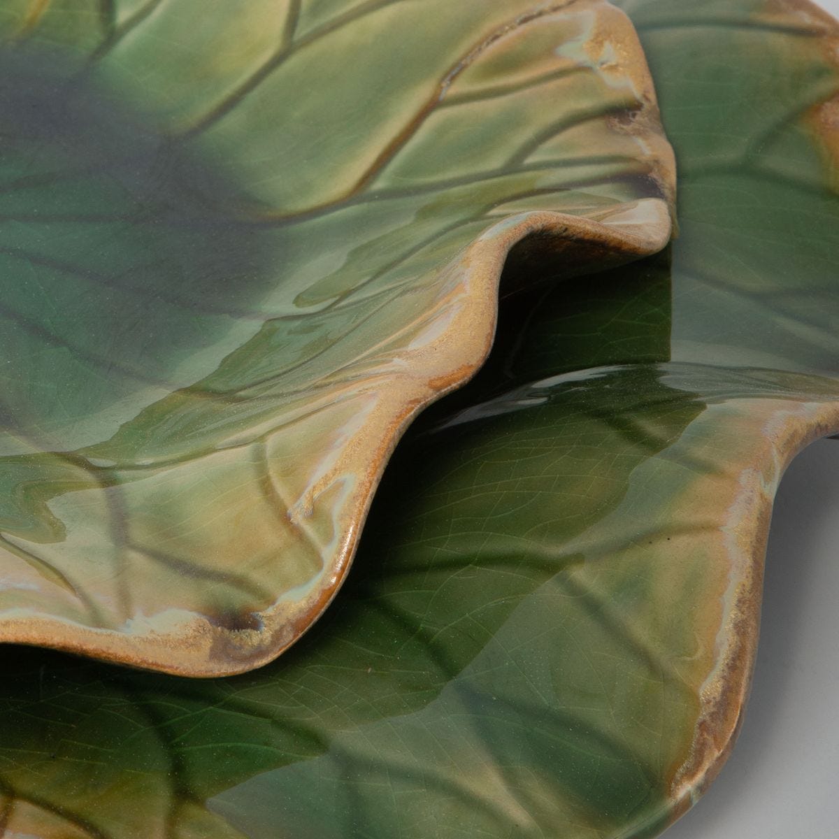 Abella Ceramic Indoor-Outdoor Wall Decor, Green, S/3 – Wall Decor by Uttermost | Sutter & Vale