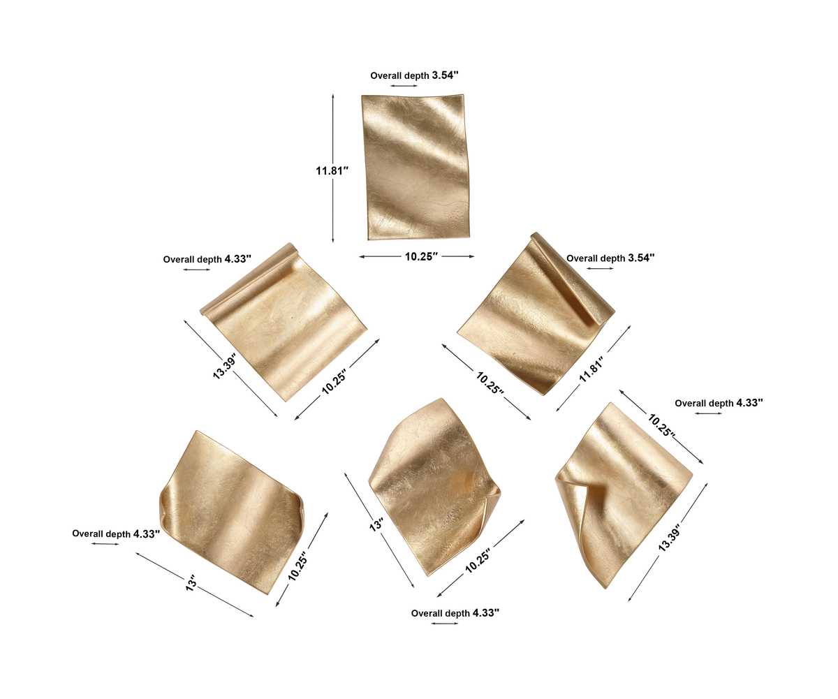 Fluttering Pages Wall Decor, S/6