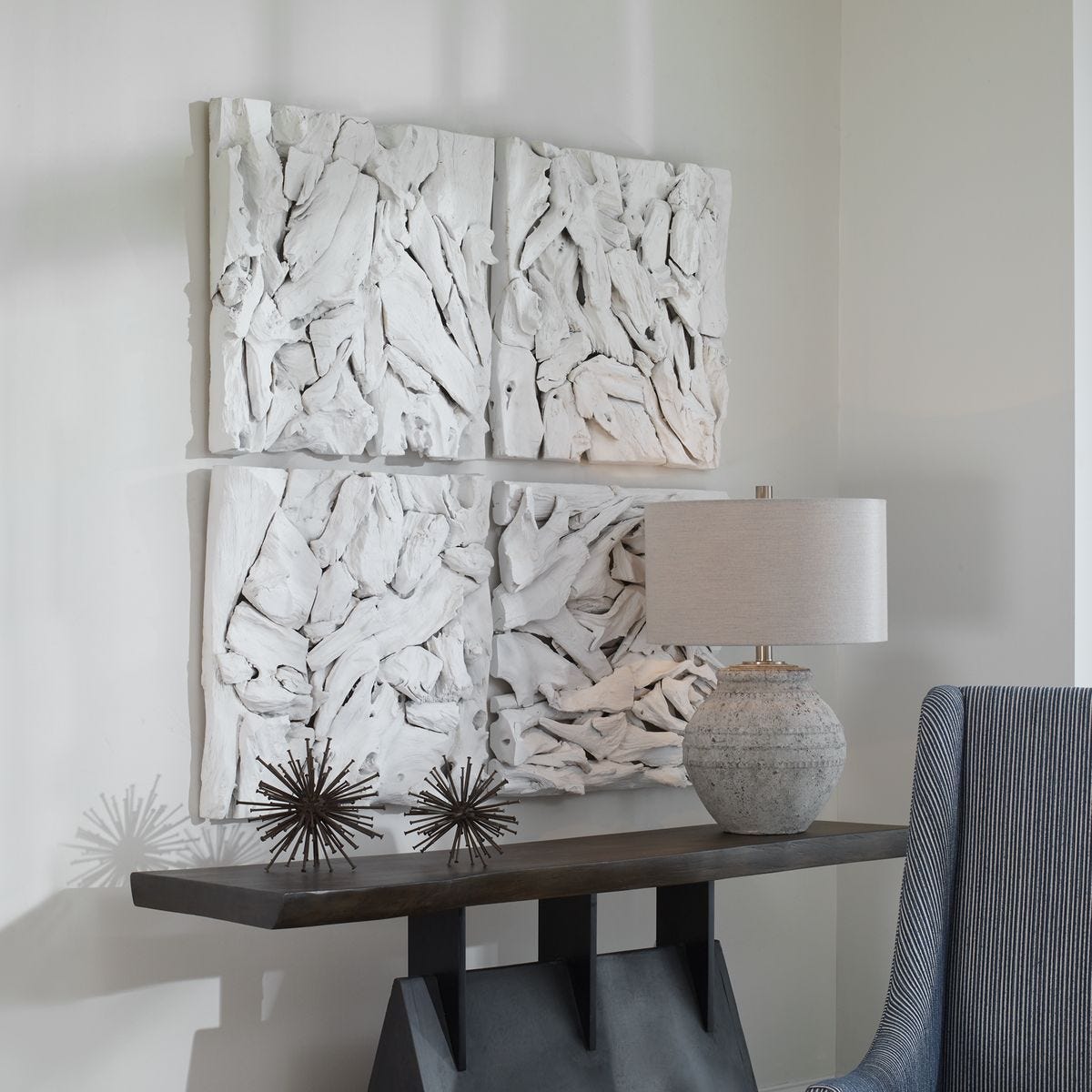 Rio Wood Wall Decor, Whitewashed – Wall Decor by Uttermost | Sutter & Vale