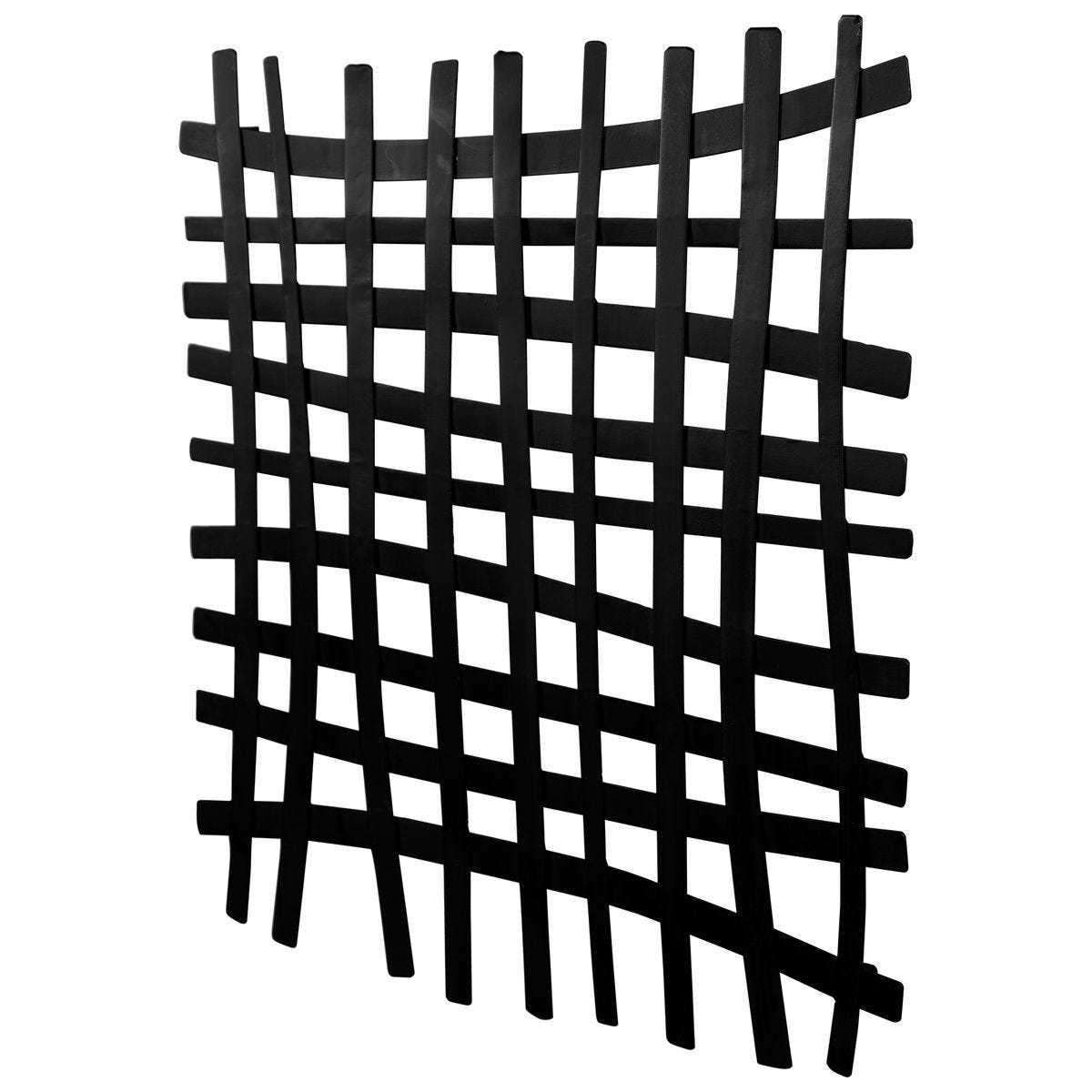 Gridlines Metal Wall Decor, Black – Wall Decor by Uttermost | Sutter & Vale