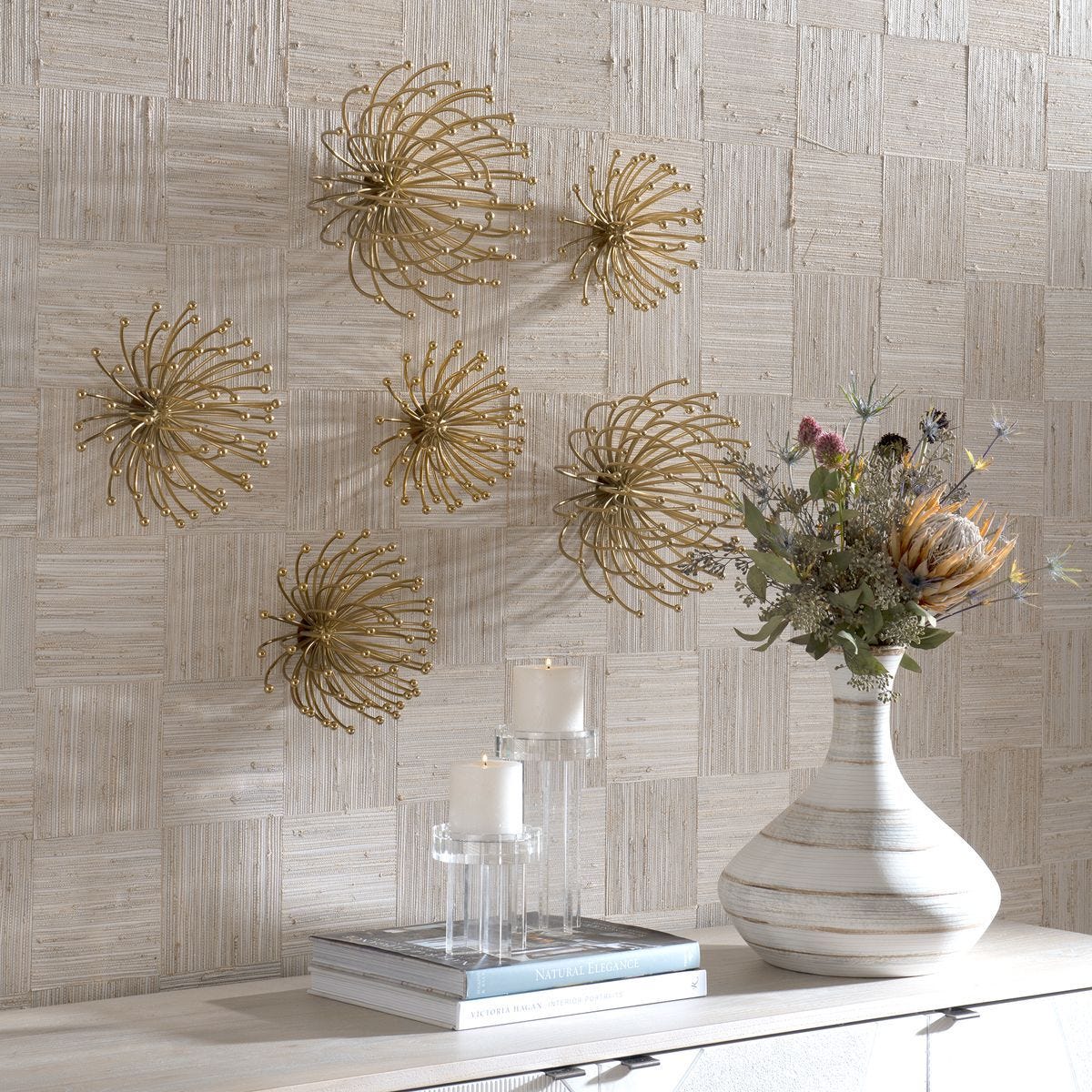 Aga Metal Wall Decor, S/3 – Wall Decor by Uttermost | Sutter & Vale