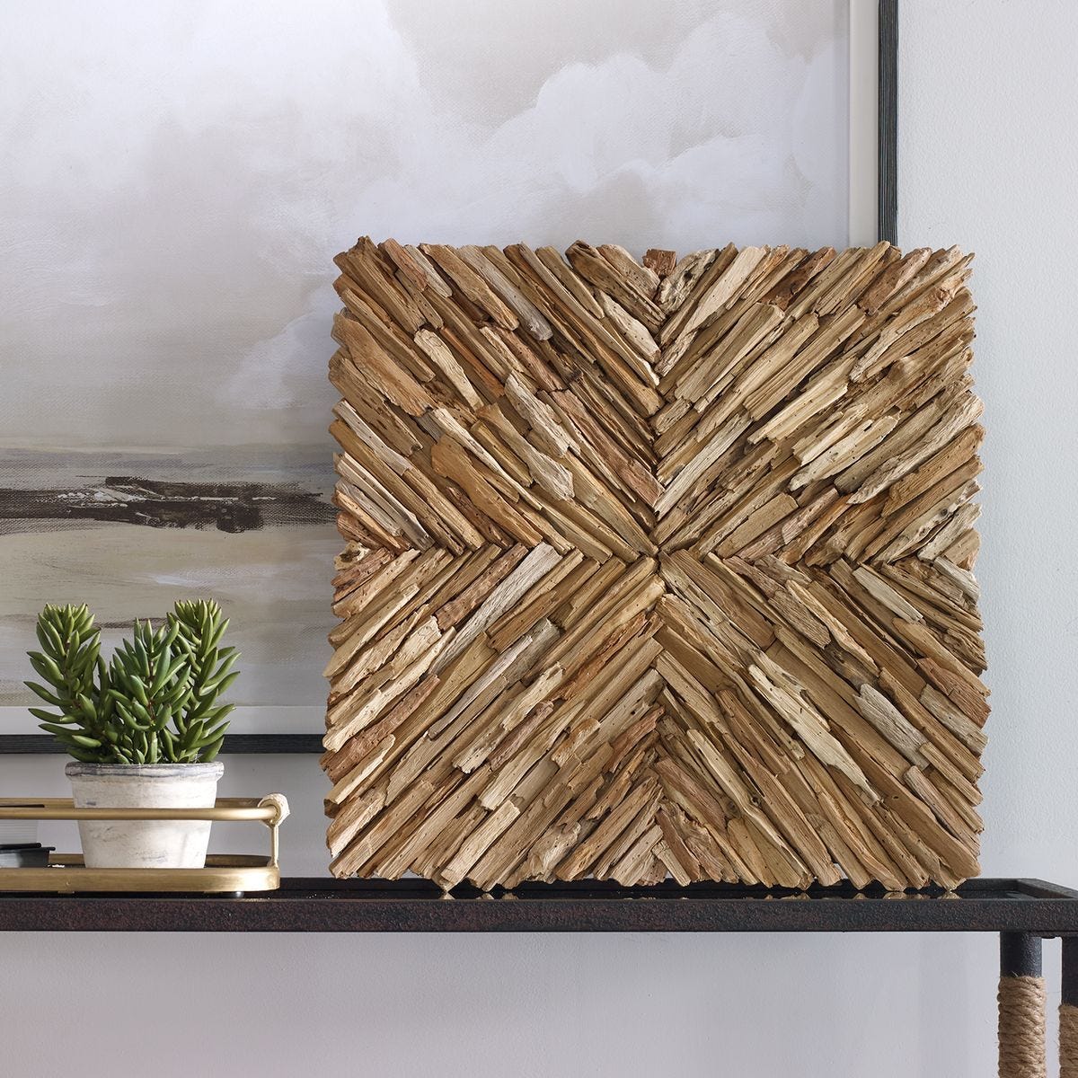 Outland Wood Wall Decor, Natural – Wall Decor by Uttermost | Sutter & Vale