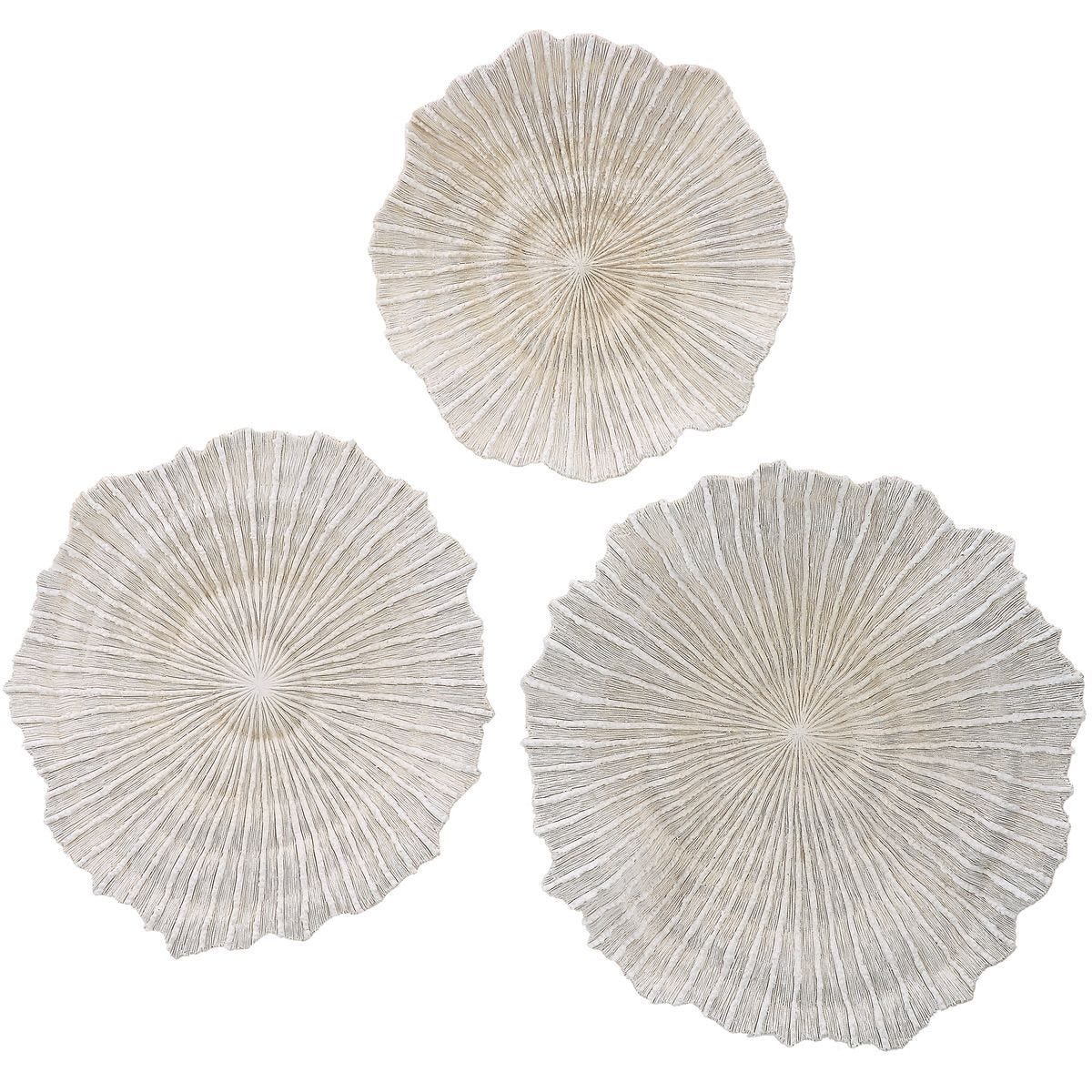 Ocean Gems Indoor-Outdoor Wall Decor, Natural, S/3 – Wall Decor by Uttermost | Sutter & Vale