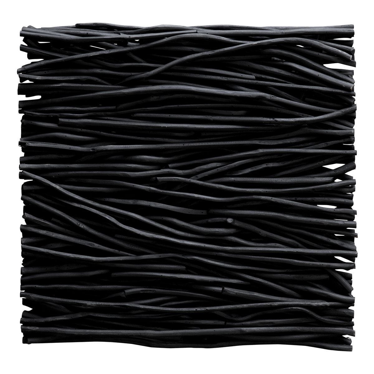 Gathered Teak Square Wood Wall Decor, Black – Wall Decor by Uttermost | Sutter & Vale