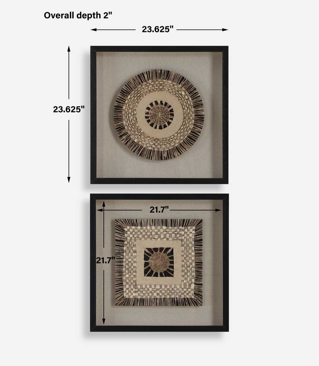 Intertwine Shadow Box, S/2 – Wall Decor by Uttermost | Sutter & Vale