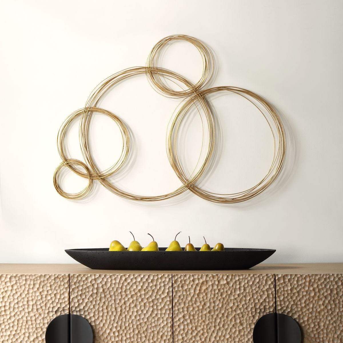 Golden Bubbles Metal Wall Decor – Wall Decor by Uttermost | Sutter & Vale
