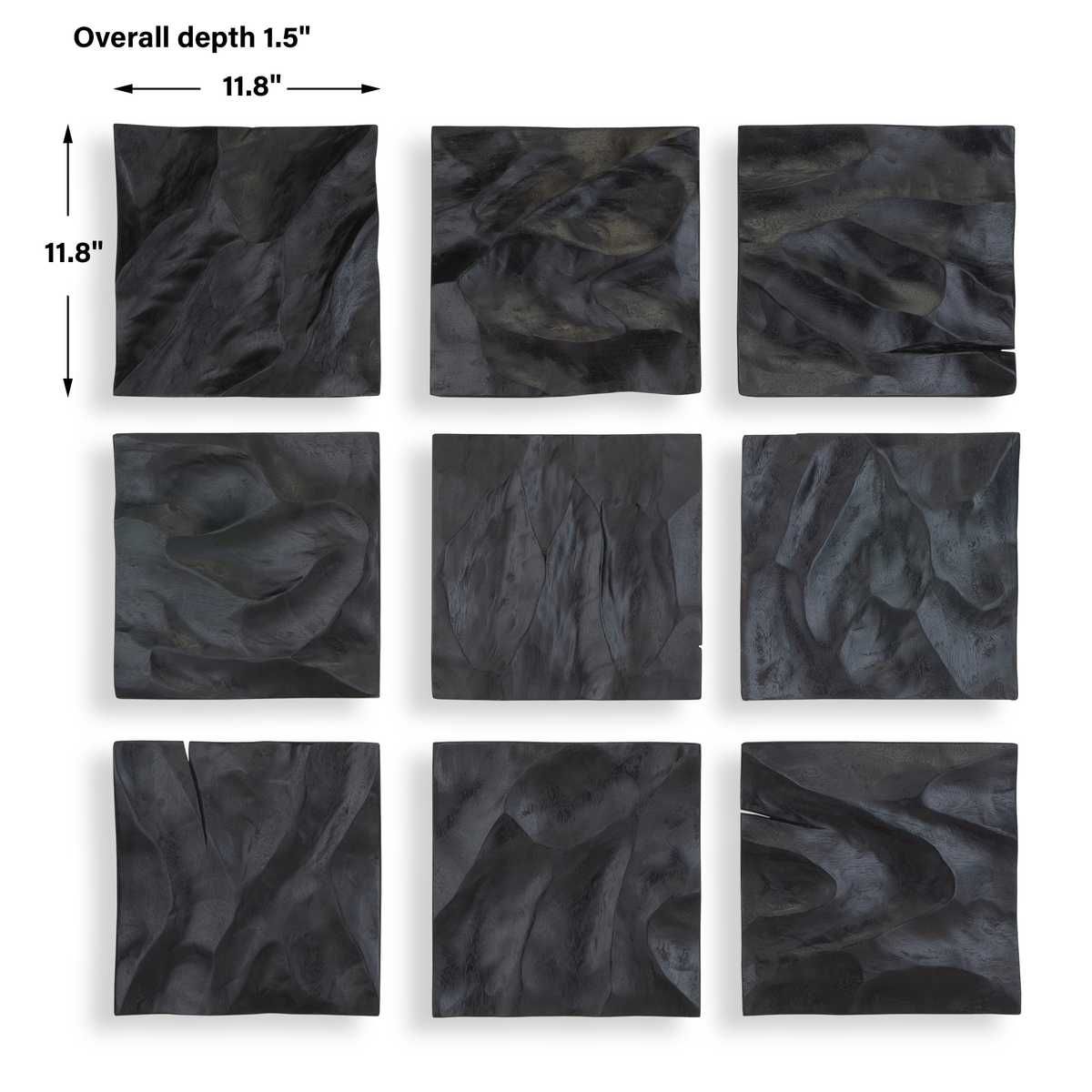 Malosi Wood Wall Decor, S/9 – Wall Decor by Uttermost | Sutter & Vale