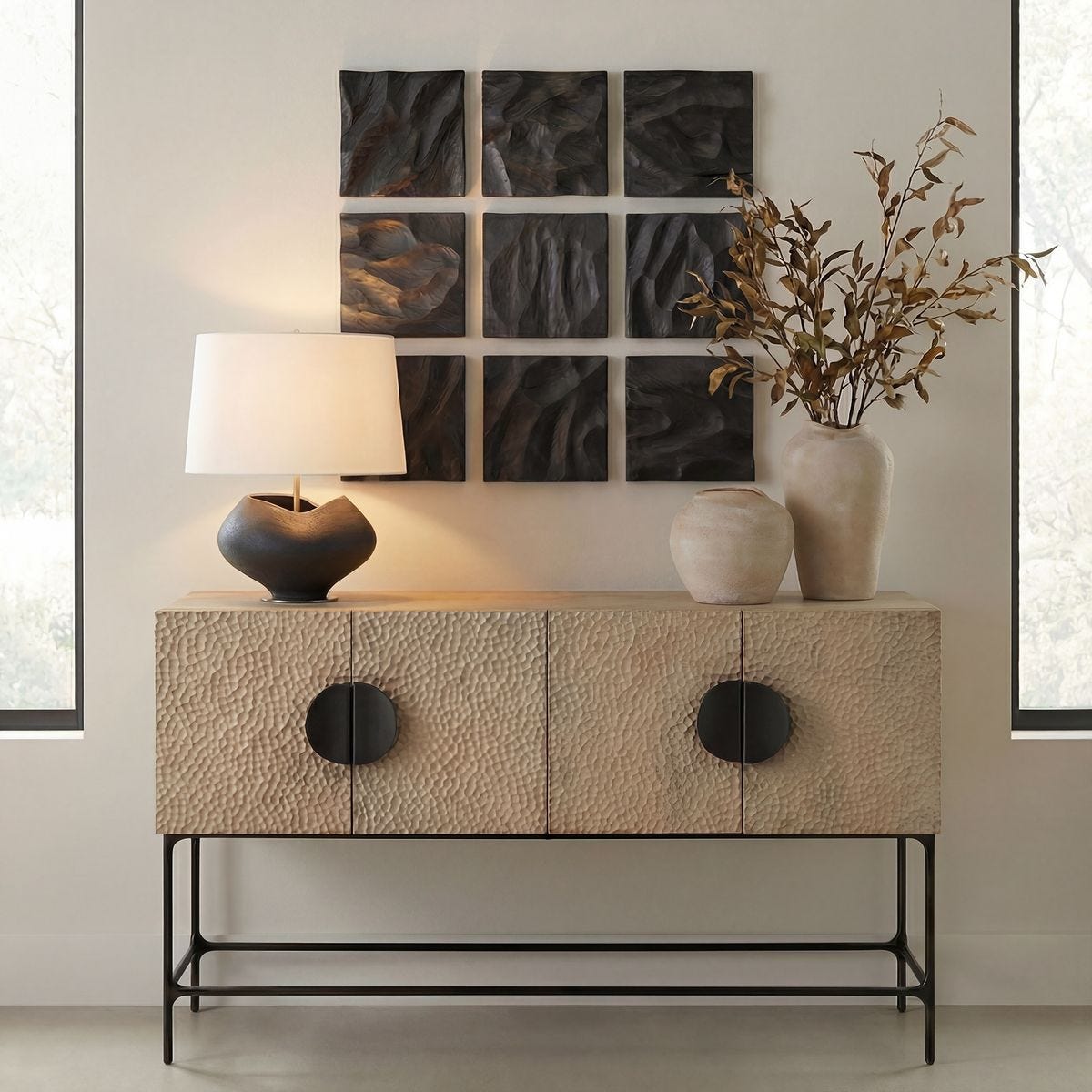 Malosi Wood Wall Decor, S/9