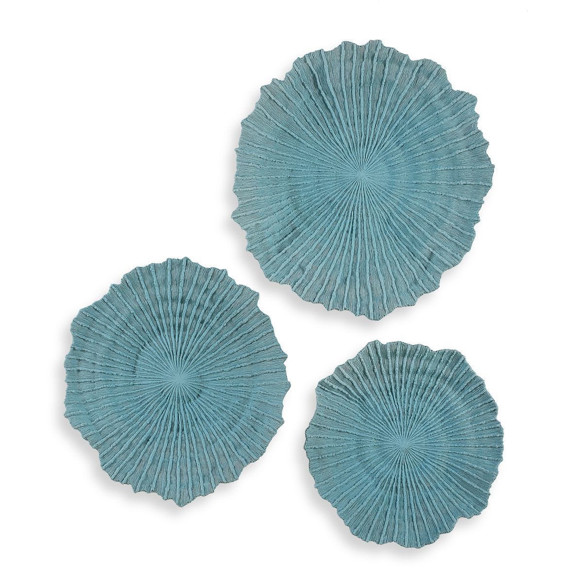 Ocean Gems Wall Decor, Blue, S/3 – Wall Decor by Uttermost | Sutter & Vale