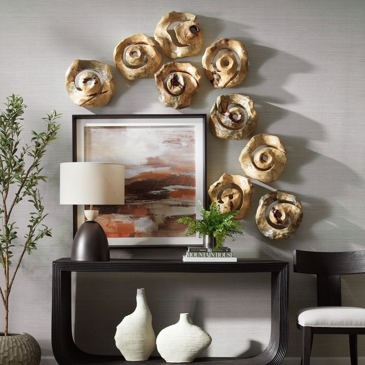 Corkscrew Wood Wall Decor, S/9 – Wall Decor by Uttermost | Sutter & Vale