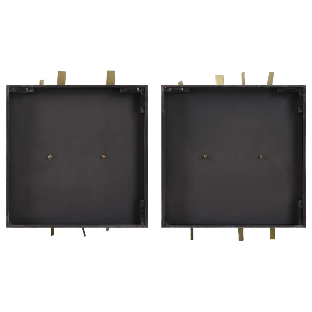 Crosshatch Metal Wall Decor, S/2