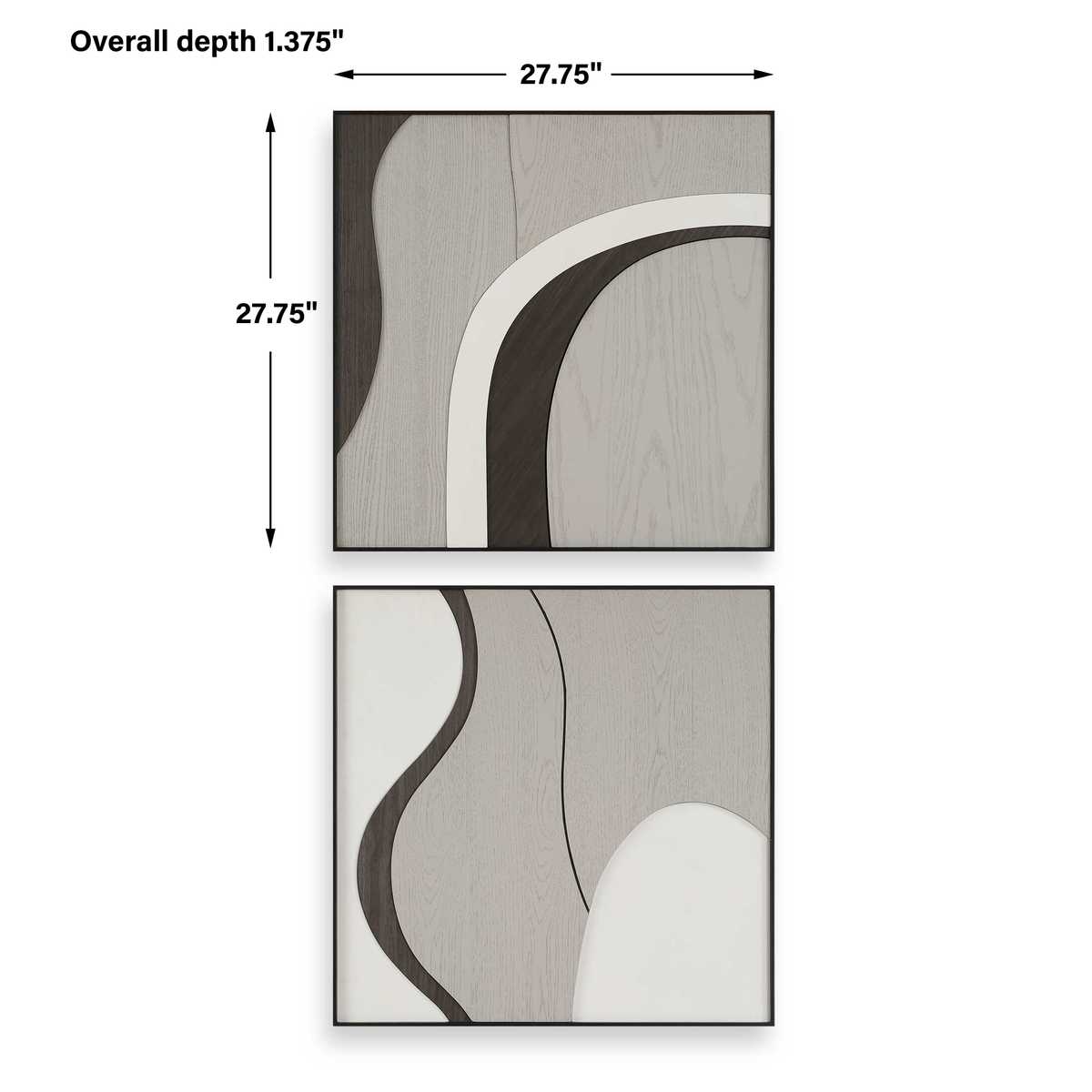 Joel Wood Wall Decor, S/2